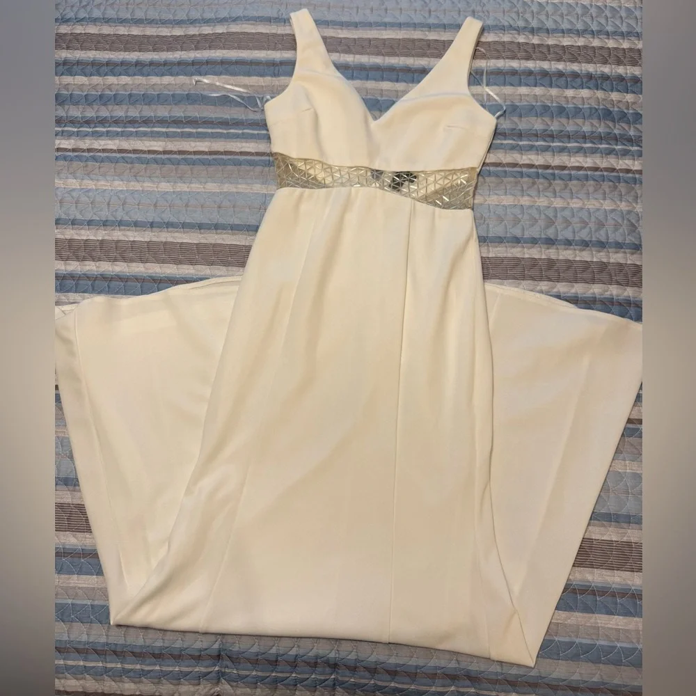 Lulu's White Lace Detail Maxi Dress - Picture 5 of 8
